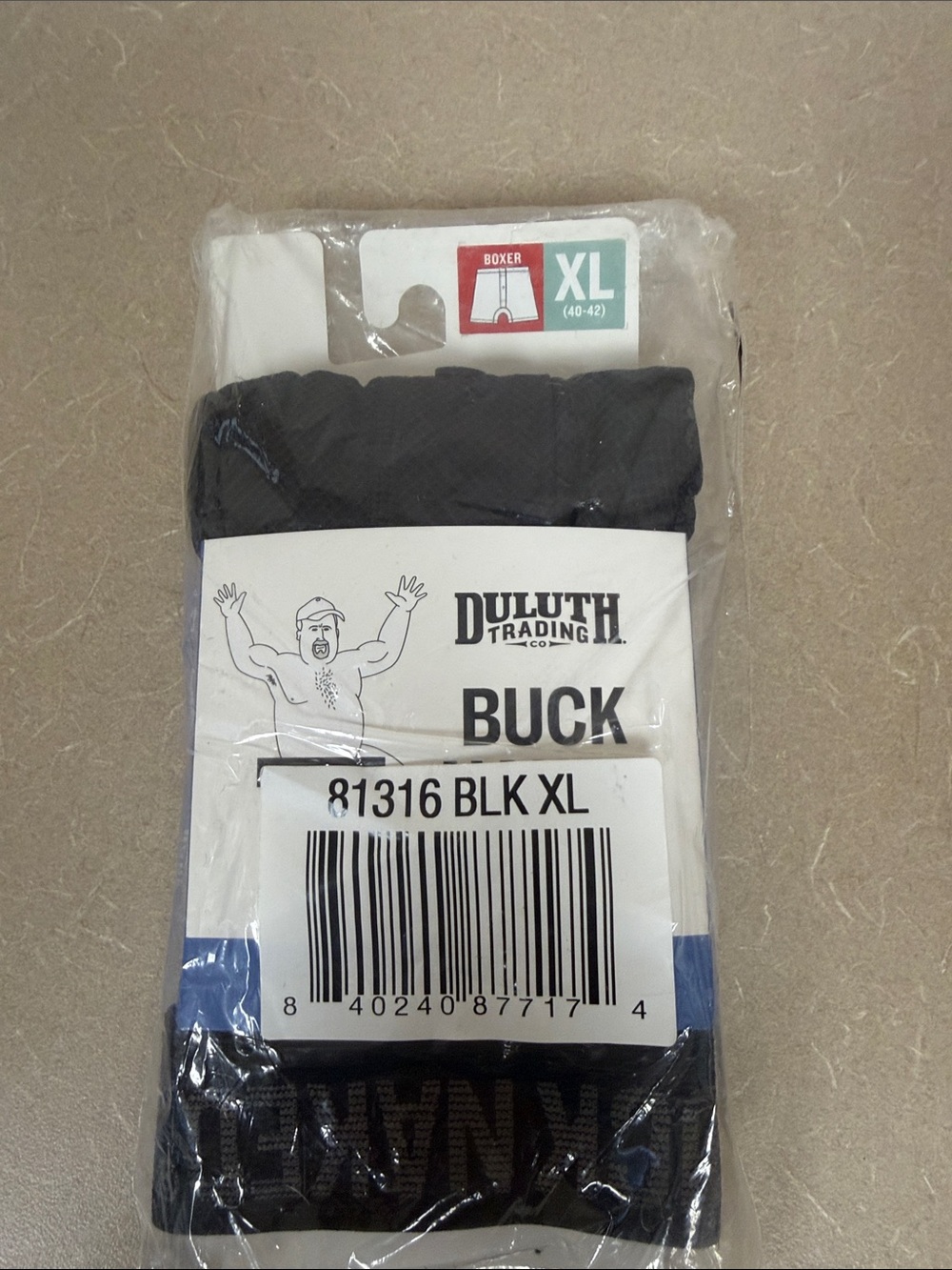 Duluth Trading Co Buck Naked Boxer  - Black XL NWT